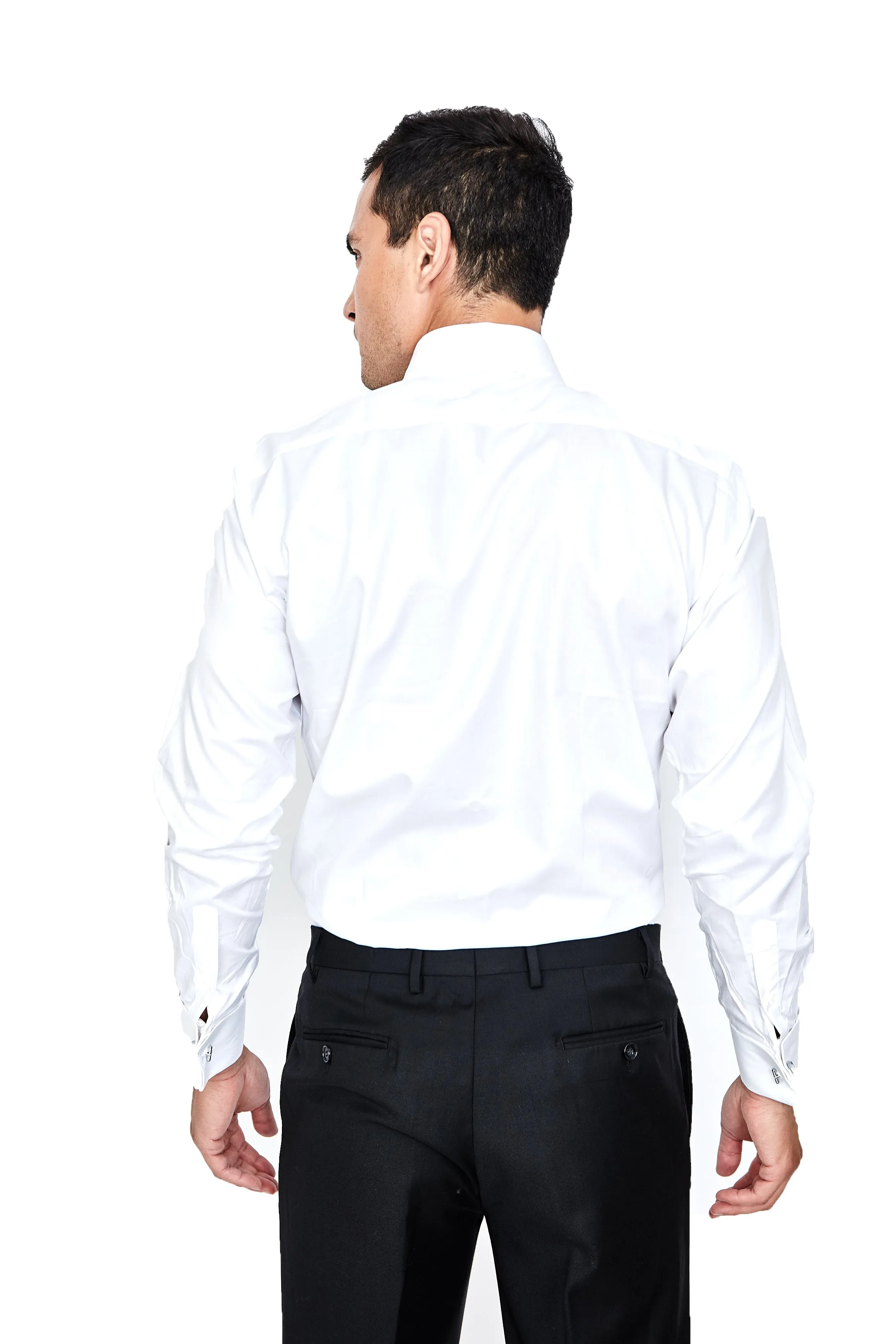 100% Cotton White Tuxedo Shirt