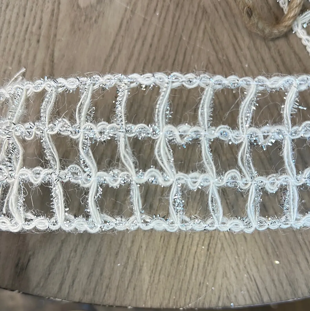 2.5" Wool Mesh Glitz Ribbon Bolt