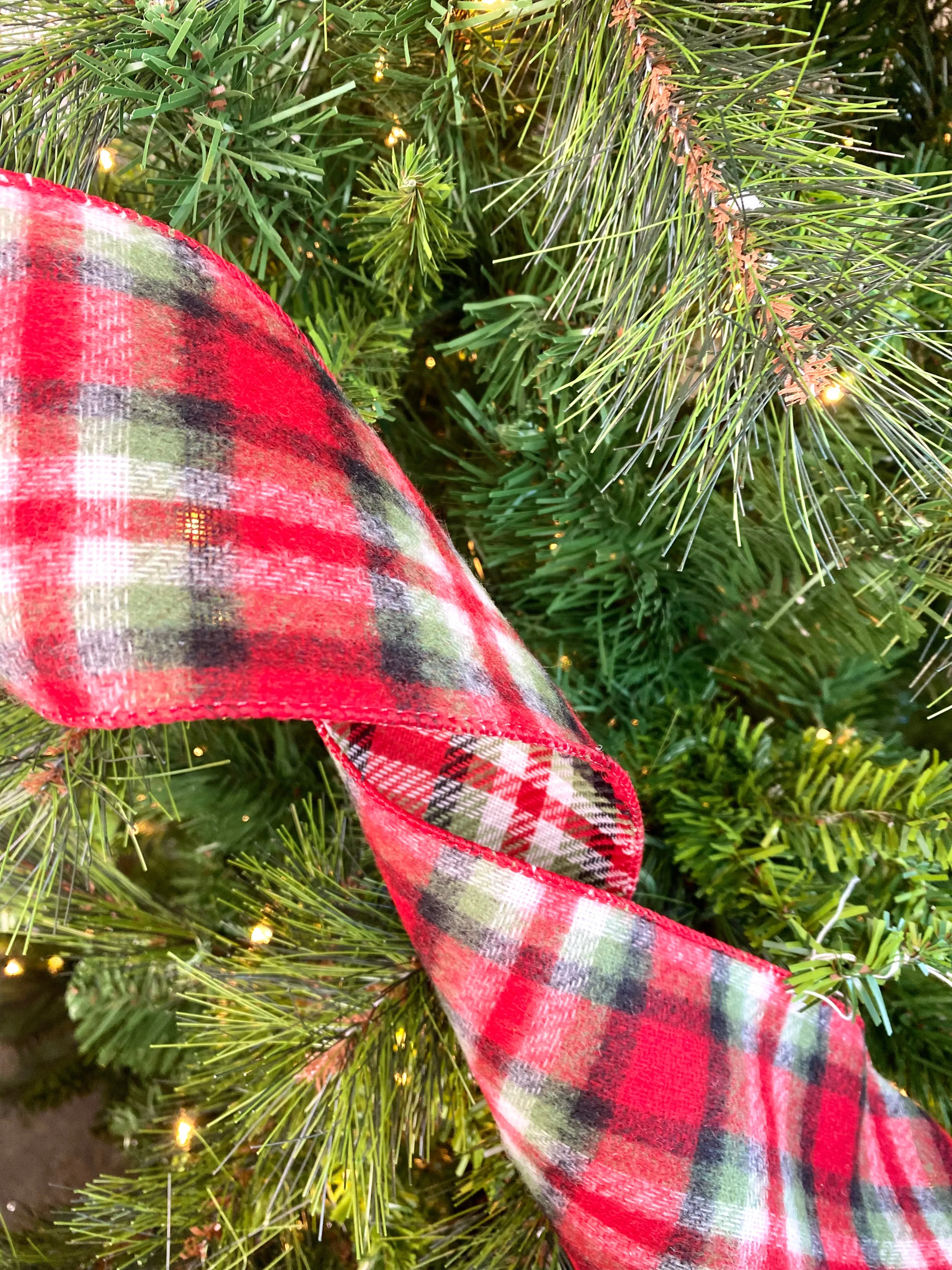 4" Wool Plaid Ribbon Bolt