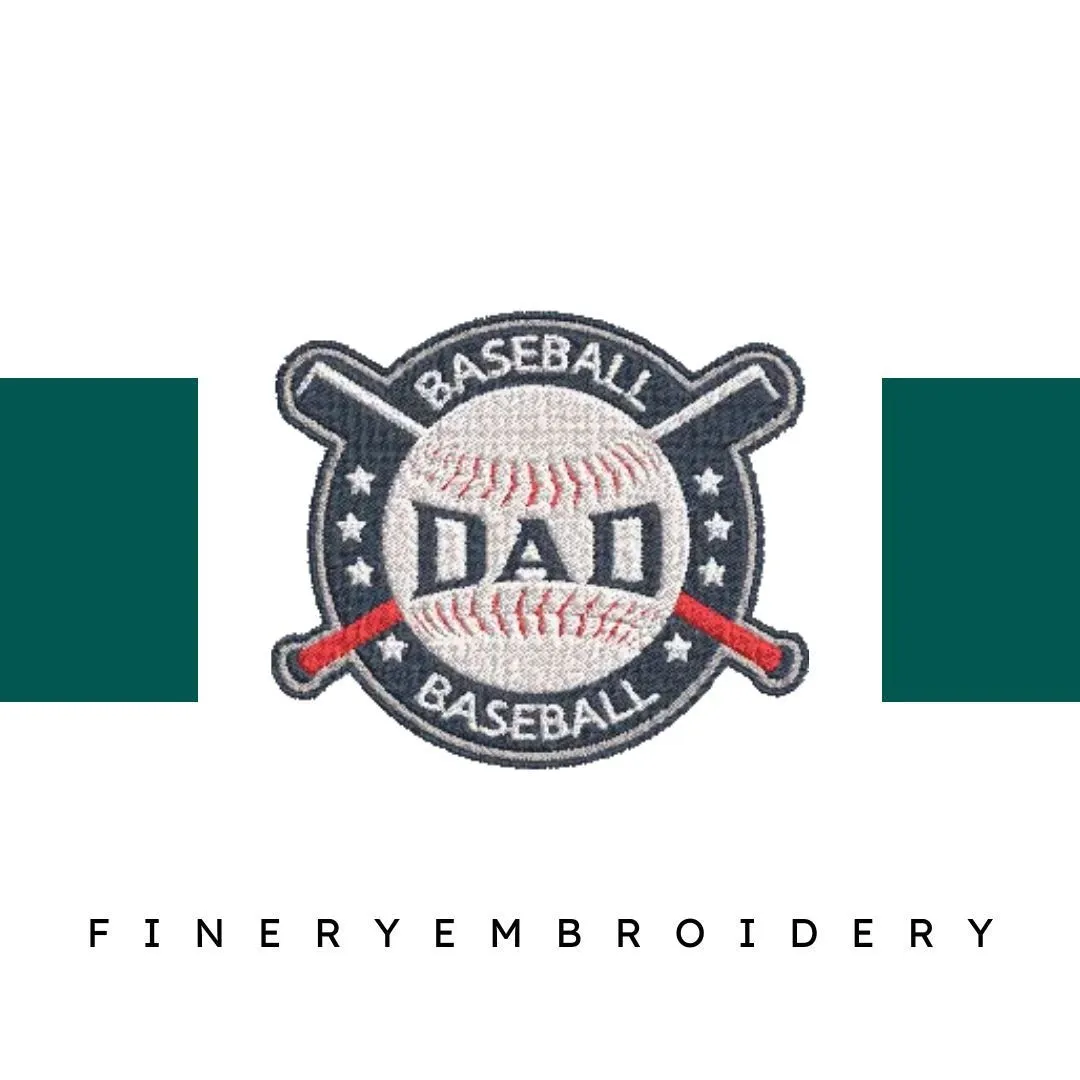 Baseball-Dad-Best-Gift - Father Embroidery Design