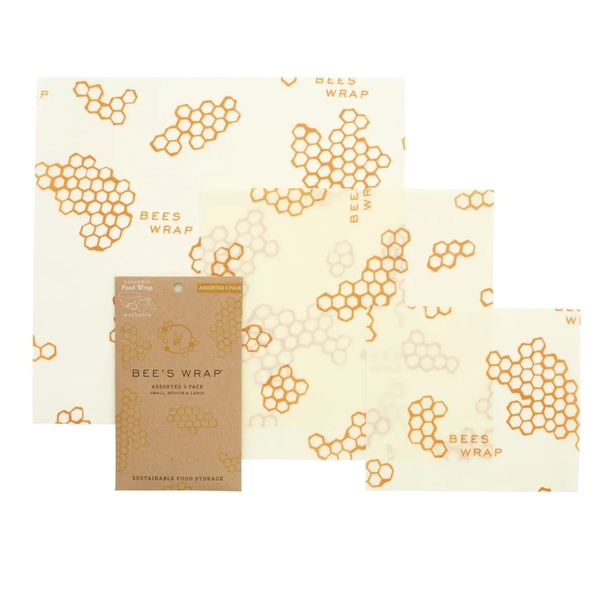 Bee's Wrap Reusable Wrap Assorted Set of 3