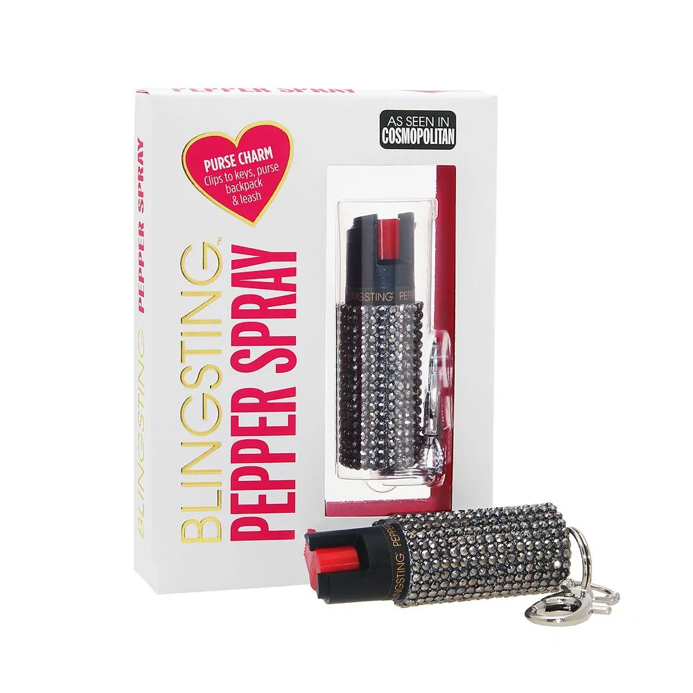 Bling Sting Pepper Spray: Studded, Clip-on 1/2 oz