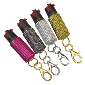 Bling Sting Pepper Spray: Studded, Clip-on 1/2 oz