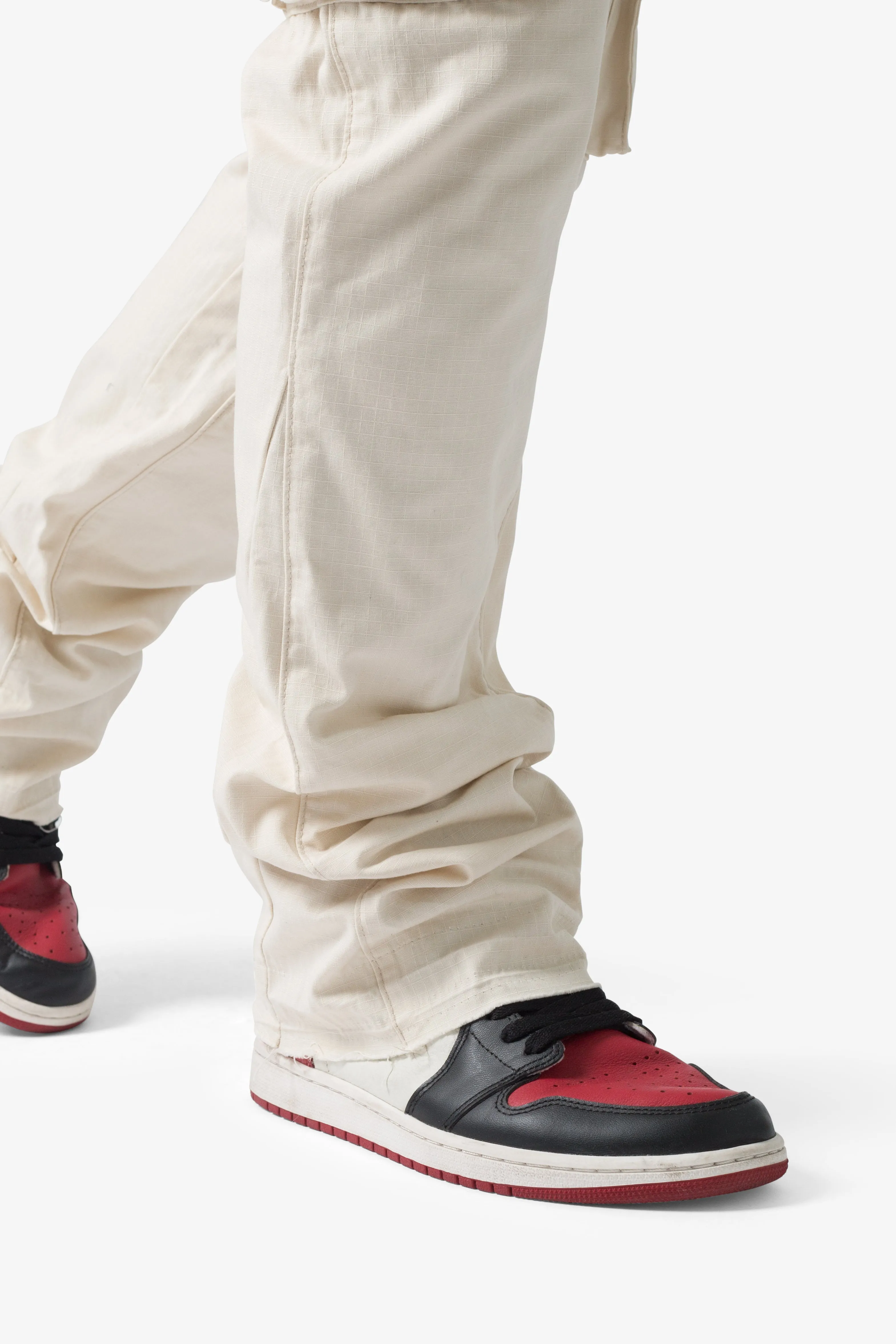 Bootcut Cargo Pants - Khaki