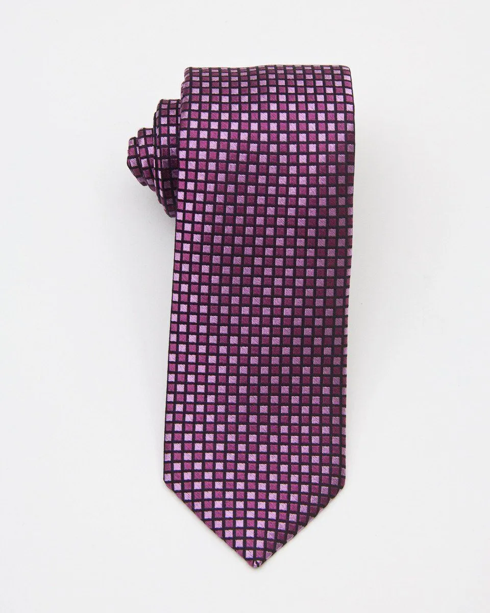 Boy's Tie 20662 Pink/Black