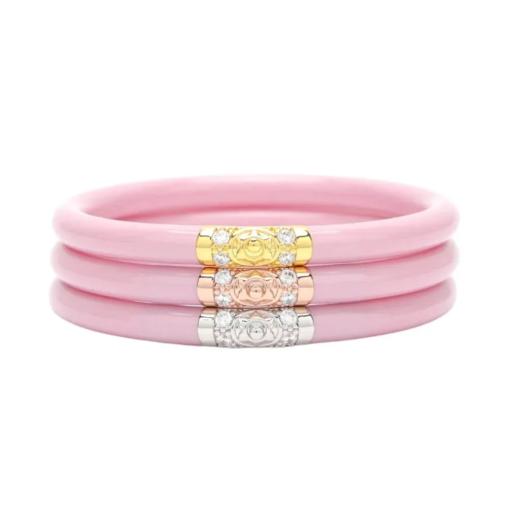 BuDhaGirl Pink Three Kings All Weather Bangles