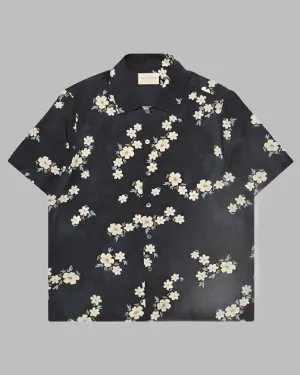 Far Afield BUSEY Shirt Floral Print Navy Iris