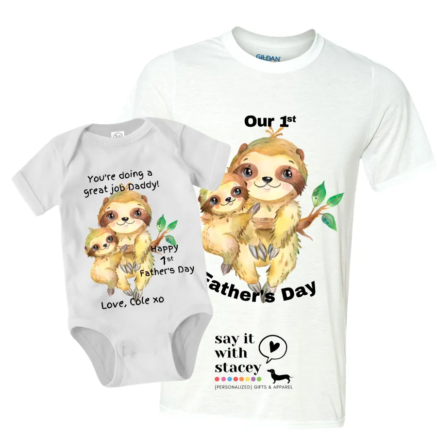 Father's Day Baby   Daddy Shirt Sets