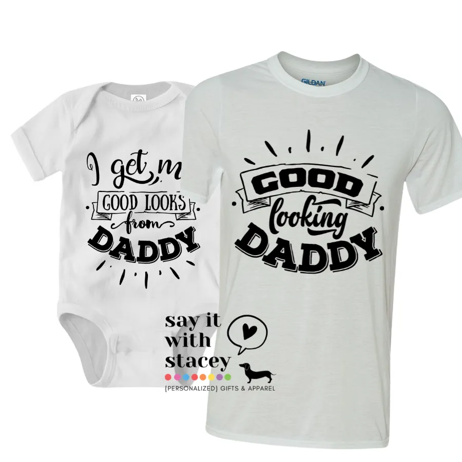 Father's Day Baby   Daddy Shirt Sets