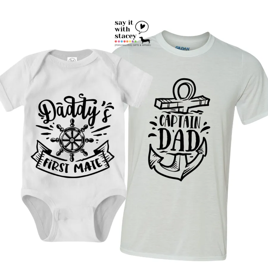 Father's Day Baby   Daddy Shirt Sets