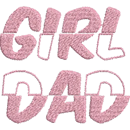 Girl-Dad-Fathers-Day - Father Embroidery Design