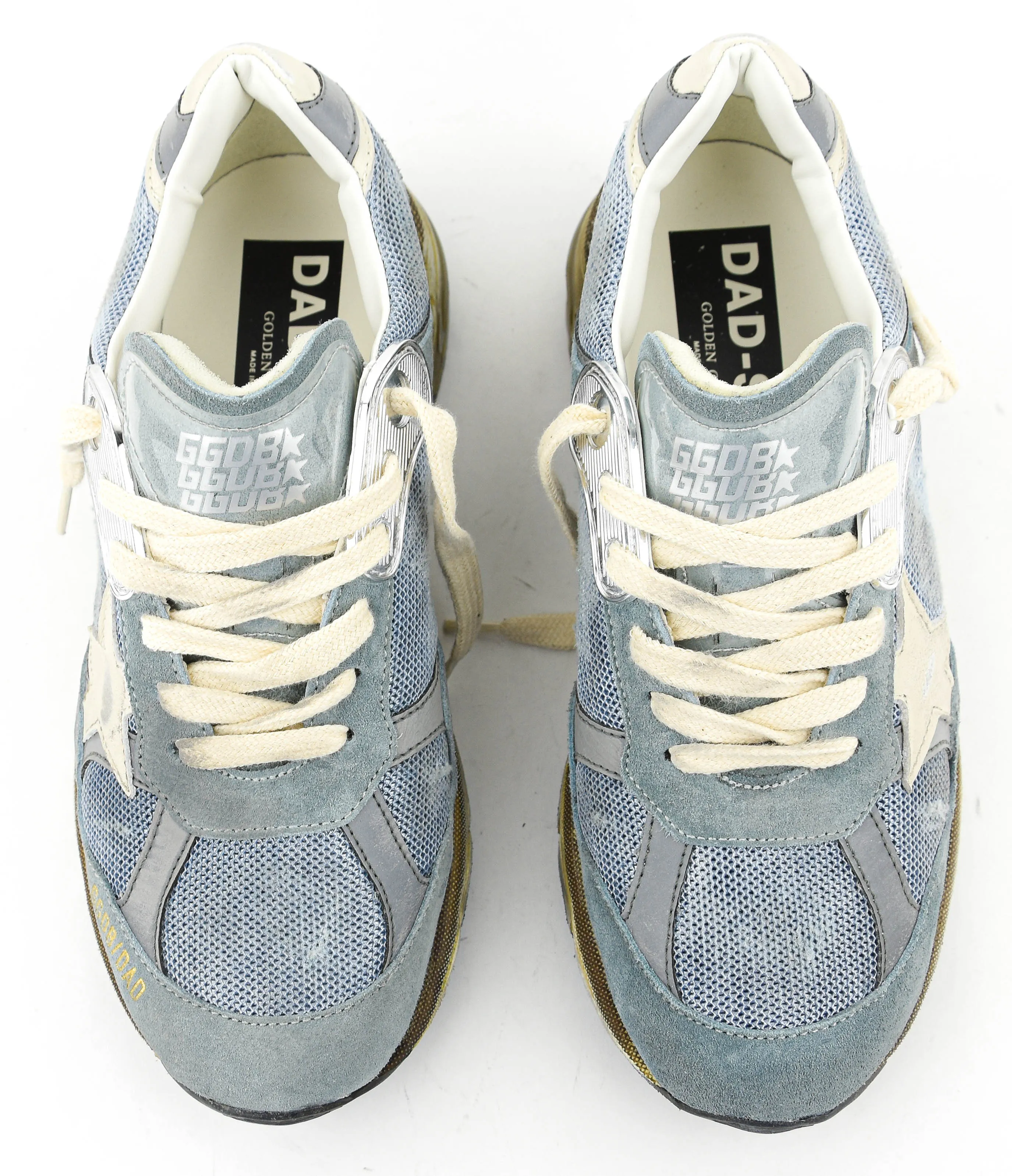 GOLDEN GOOSE RUNNING DAD BLUE SILVER