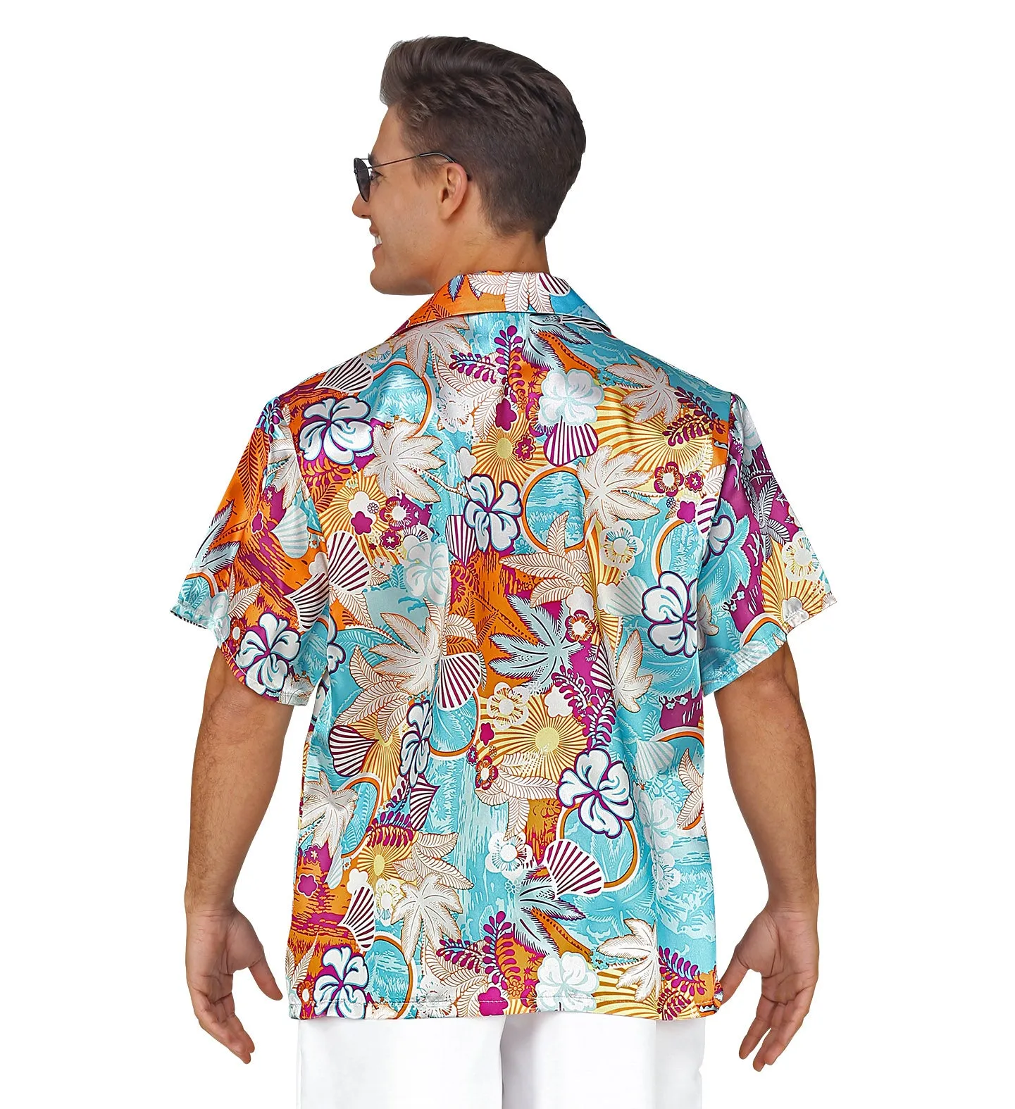 Hawaiian Shirt - Blue and Orange