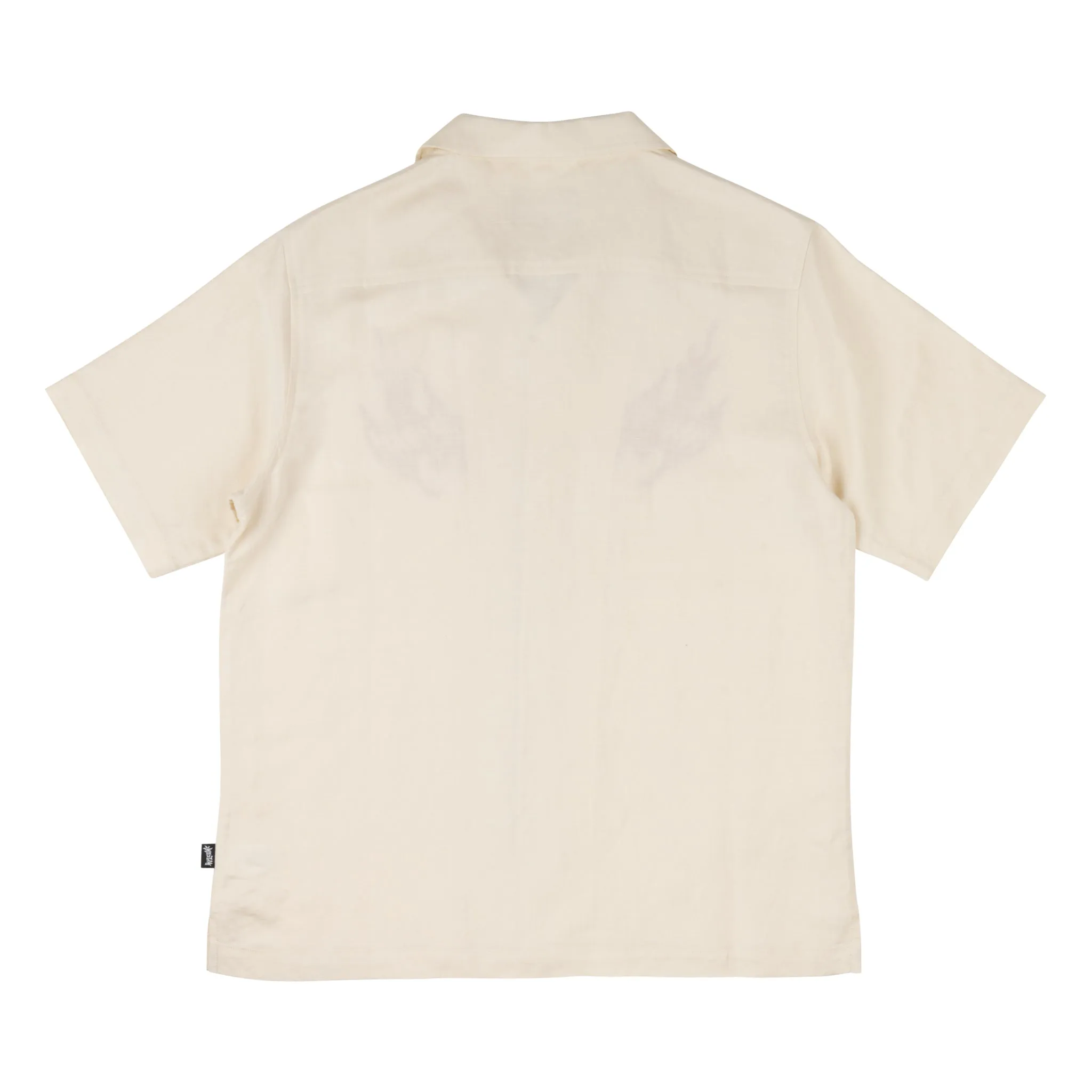 Hellion Embroidered Linen Shirt - Bone