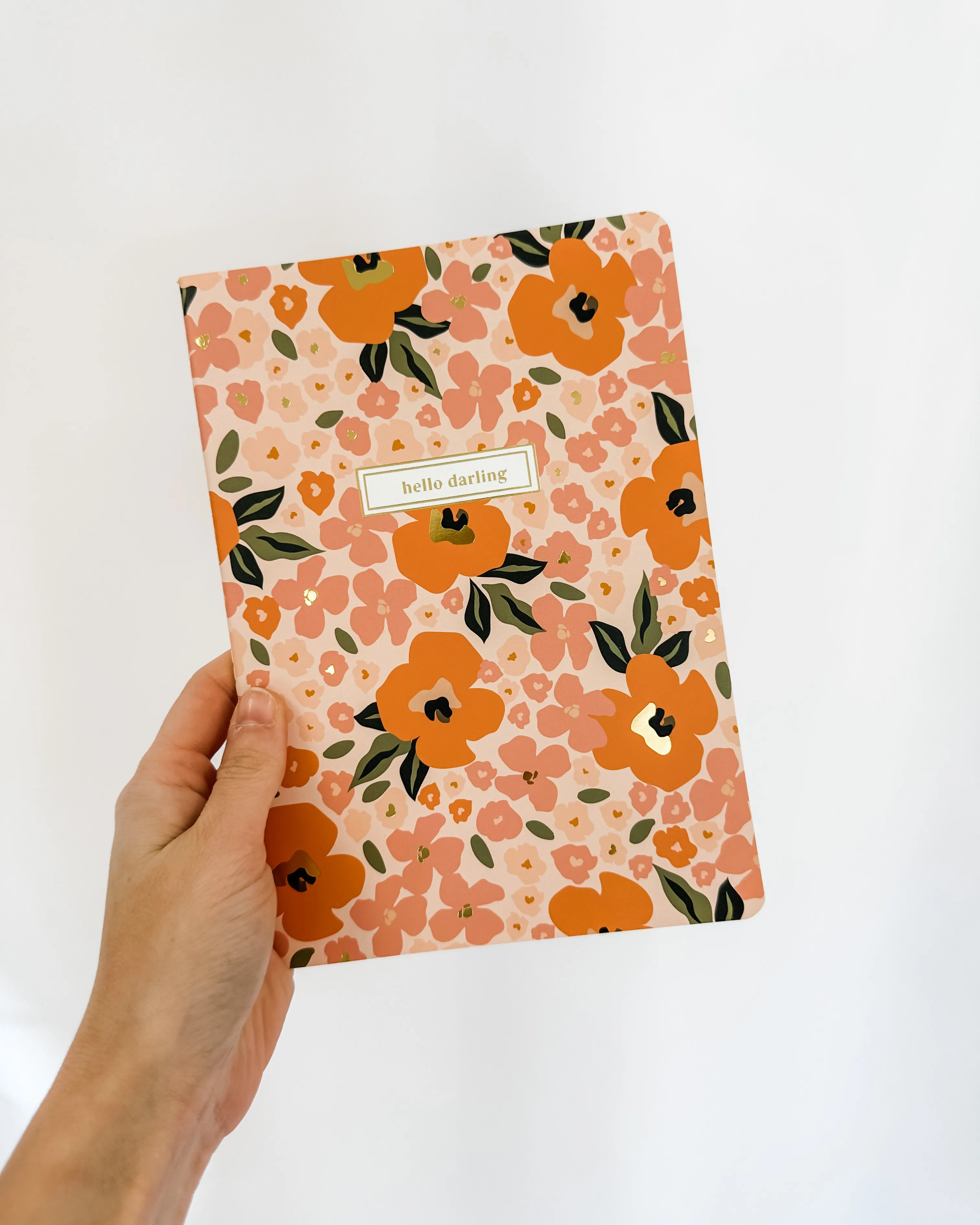 Hello Darling Floral Notebook