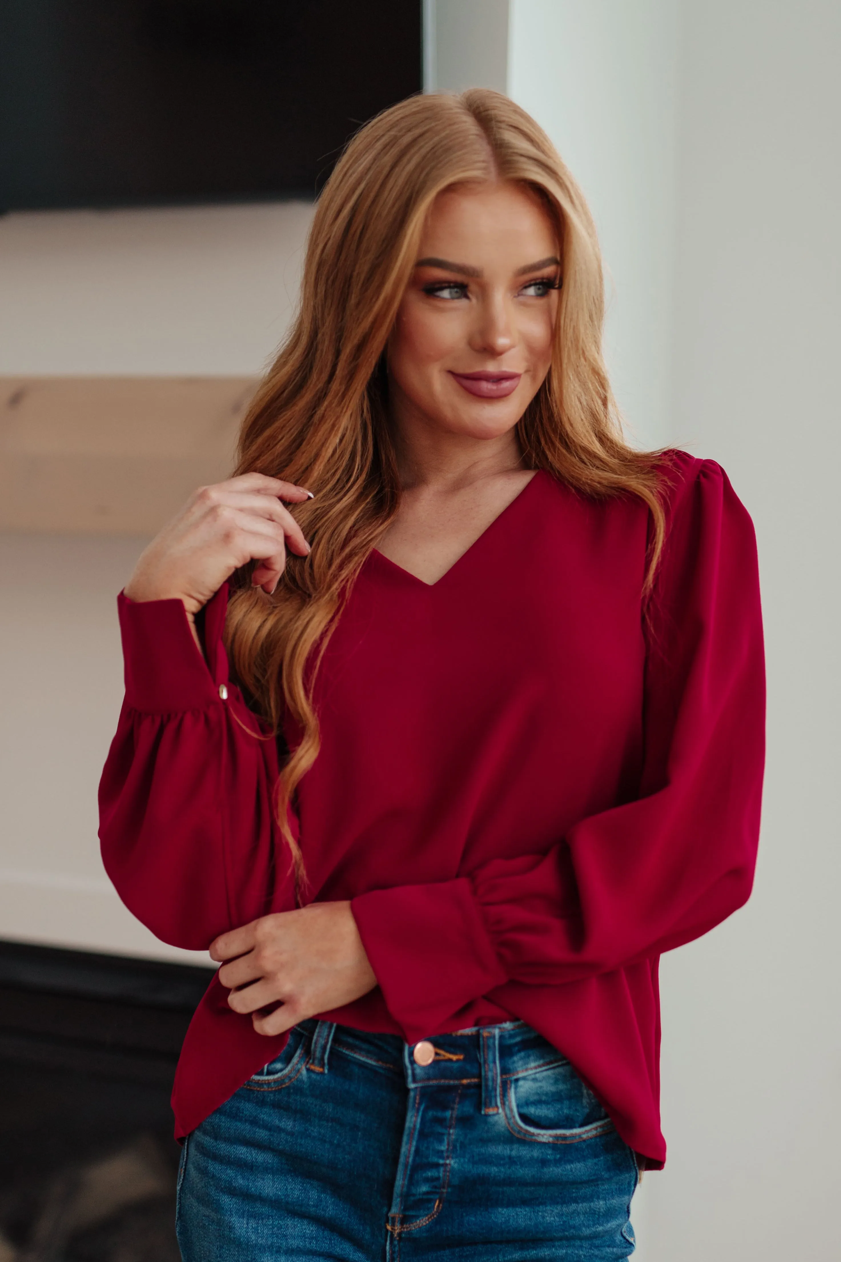 Holiday V-Neck Blouse