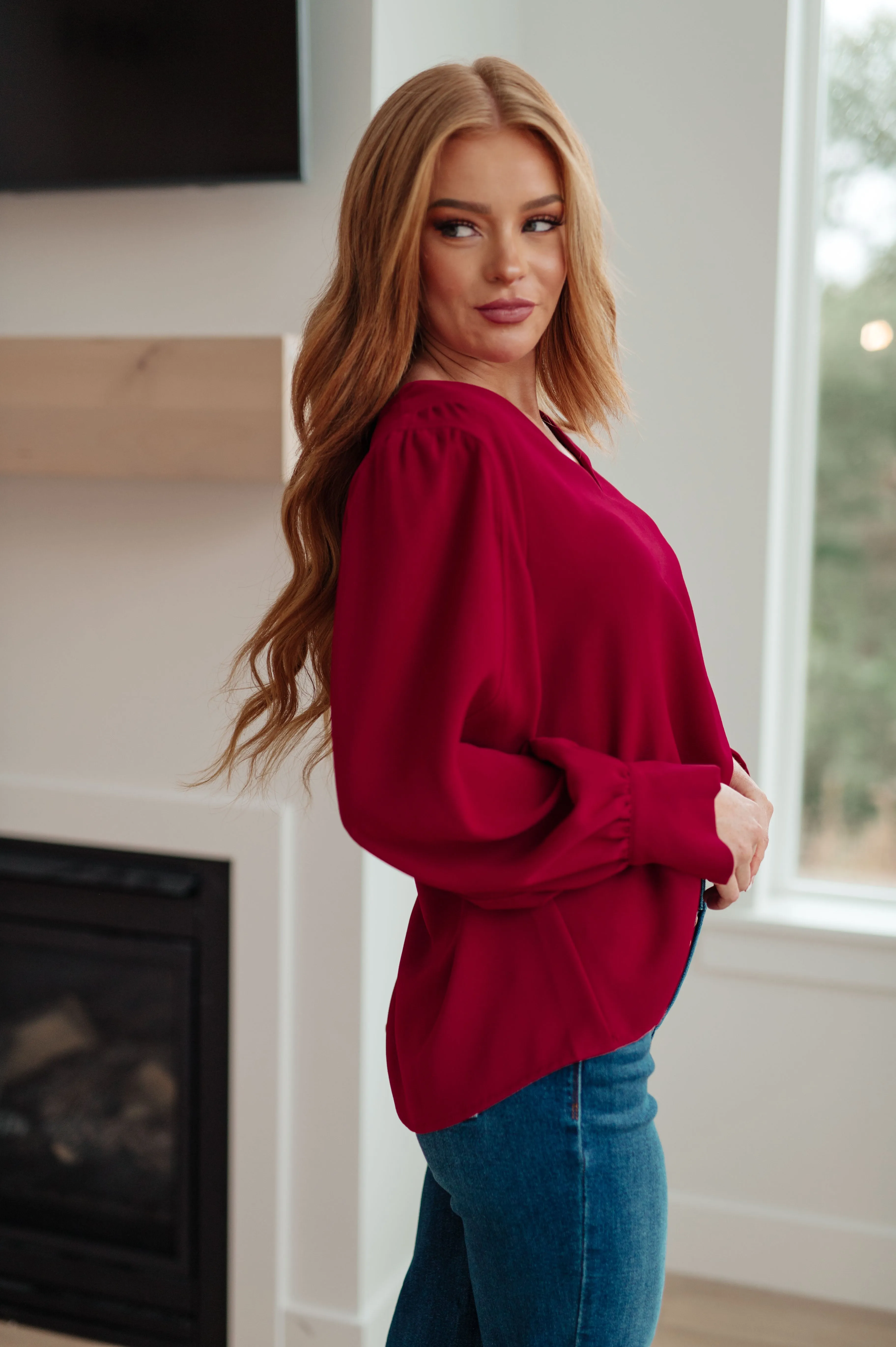 Holiday V-Neck Blouse