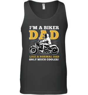 I'm a biker dad shirt gift for lover biker in father's day Men Cotton Tank Top