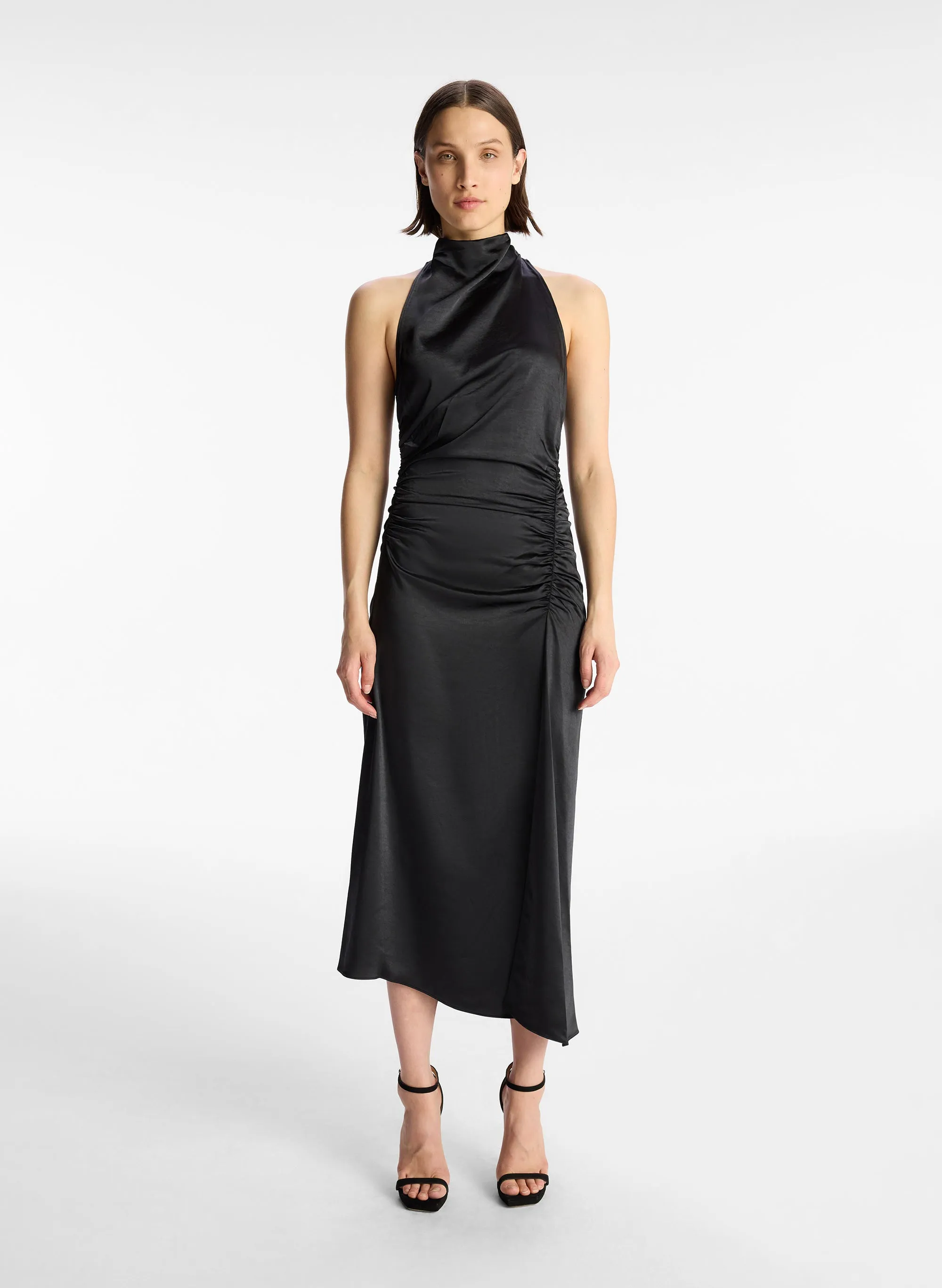 Inez Satin Midi Dress