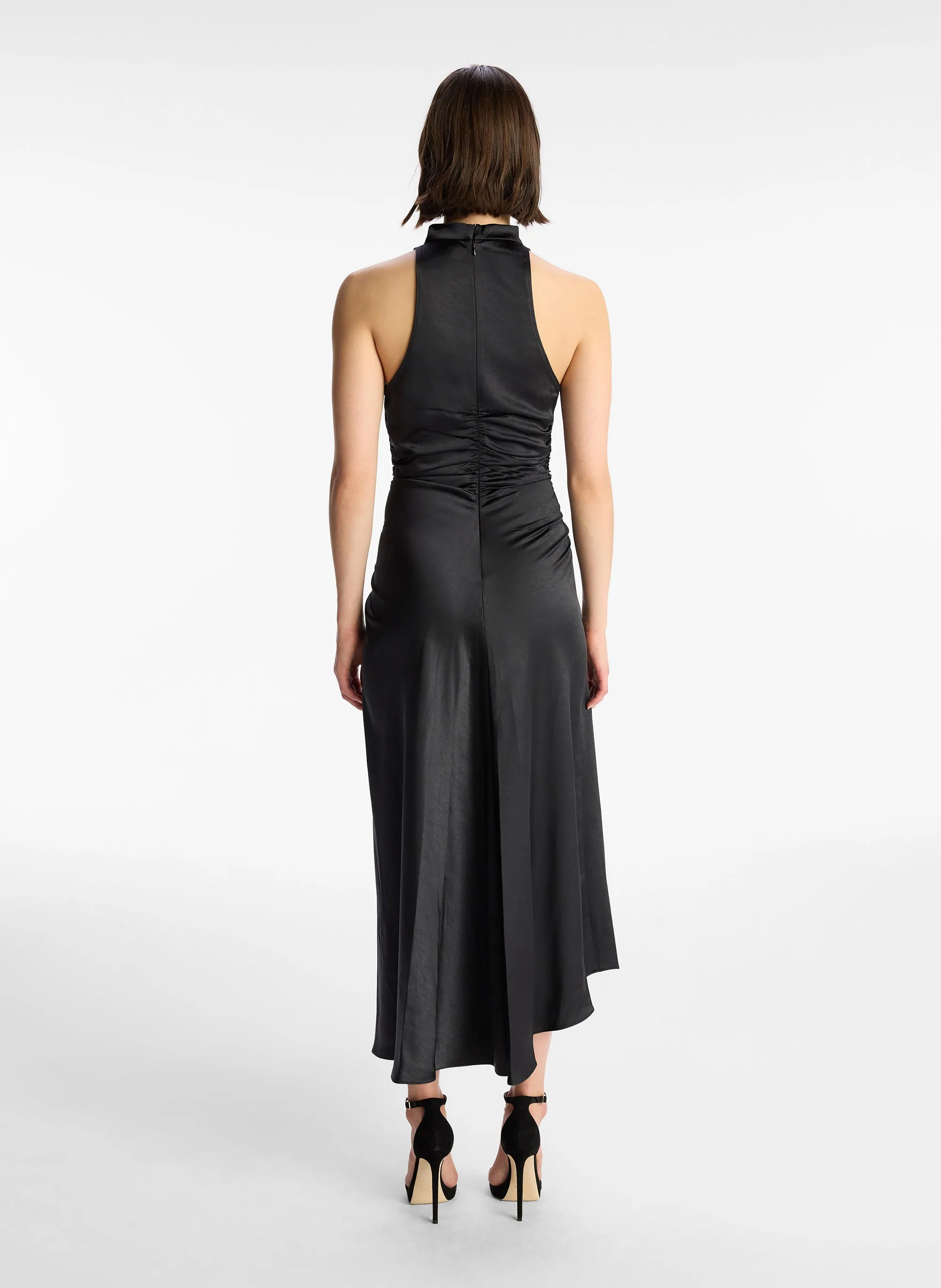 Inez Satin Midi Dress