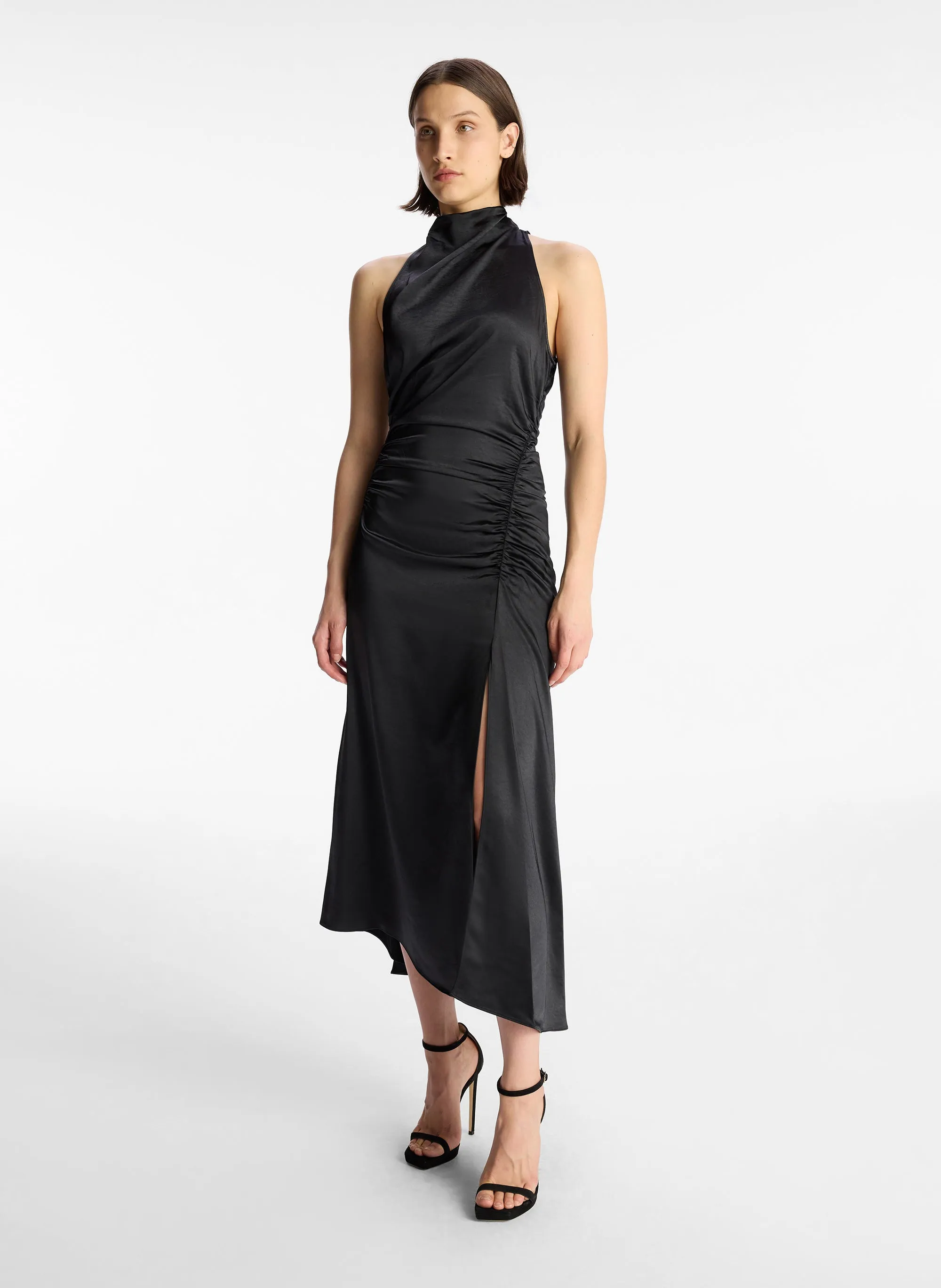 Inez Satin Midi Dress