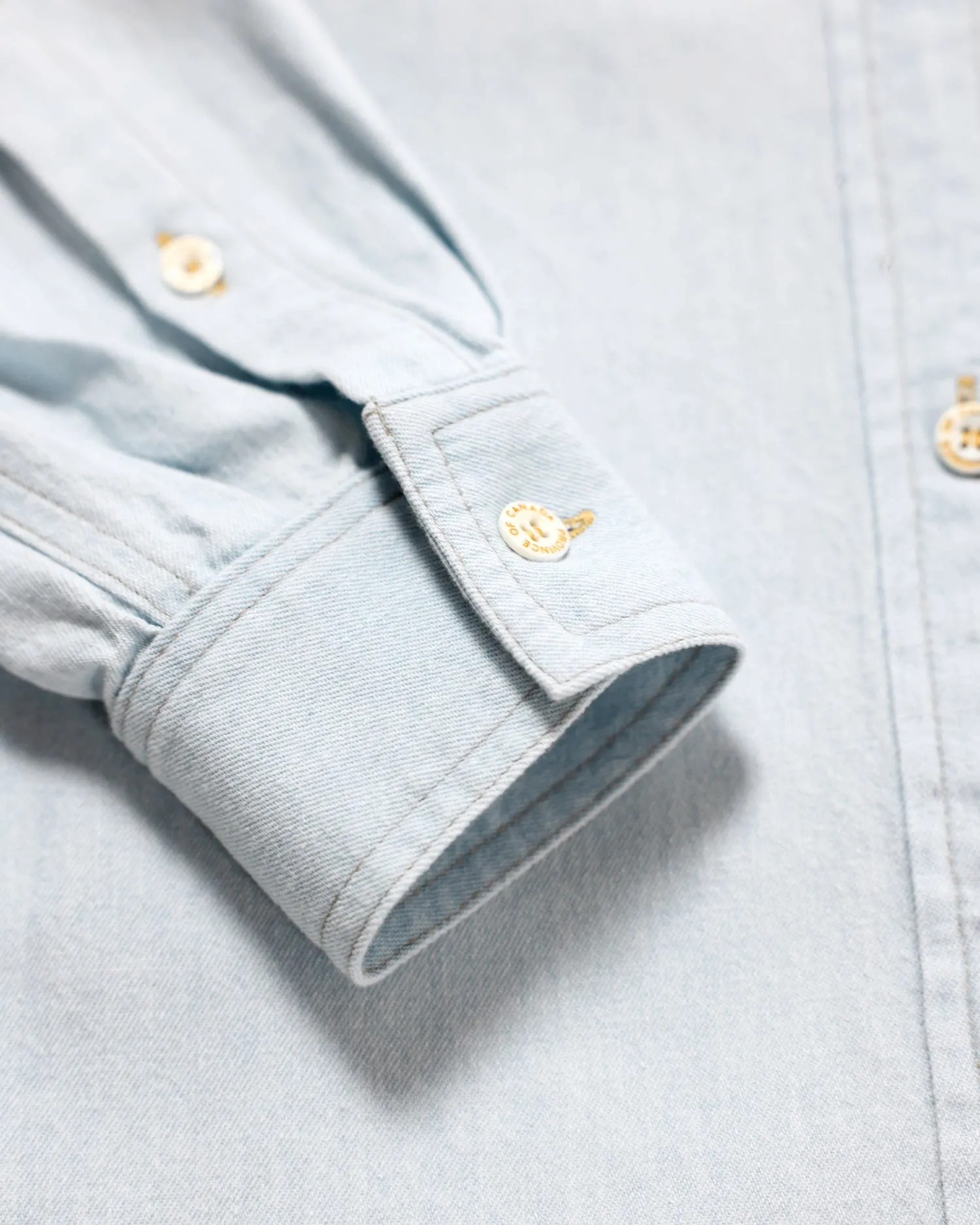 Light Wash Denim Shirt - Unisex