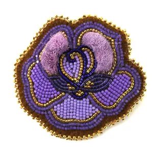 Marlene Tutcho Floral Tufted Brooch