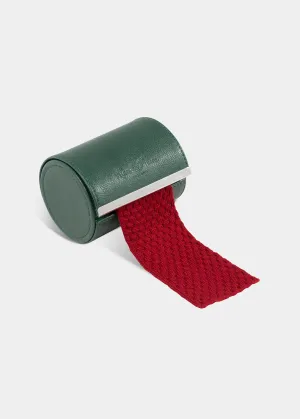 Men's Knitted Wool Tie In Red