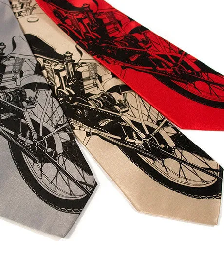 Motorcycle Silk Necktie