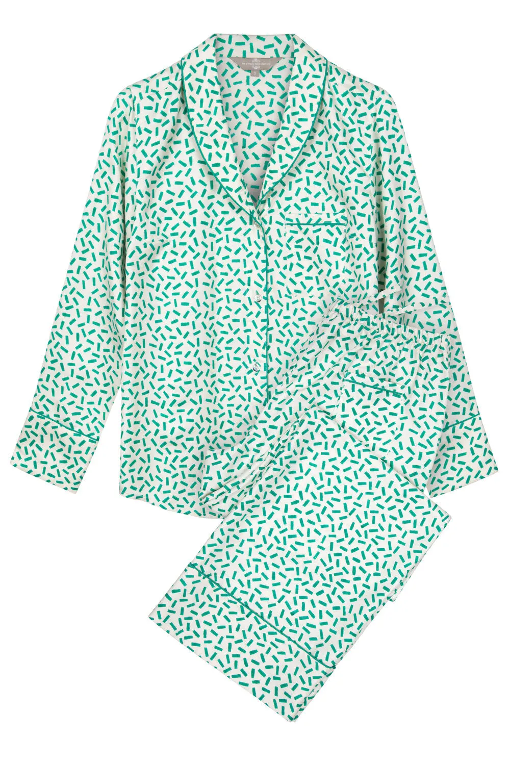 Mulberry Silk Pyjamas - Andaman Green