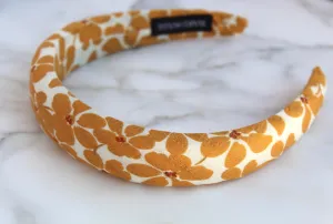 Orange Floral Headband