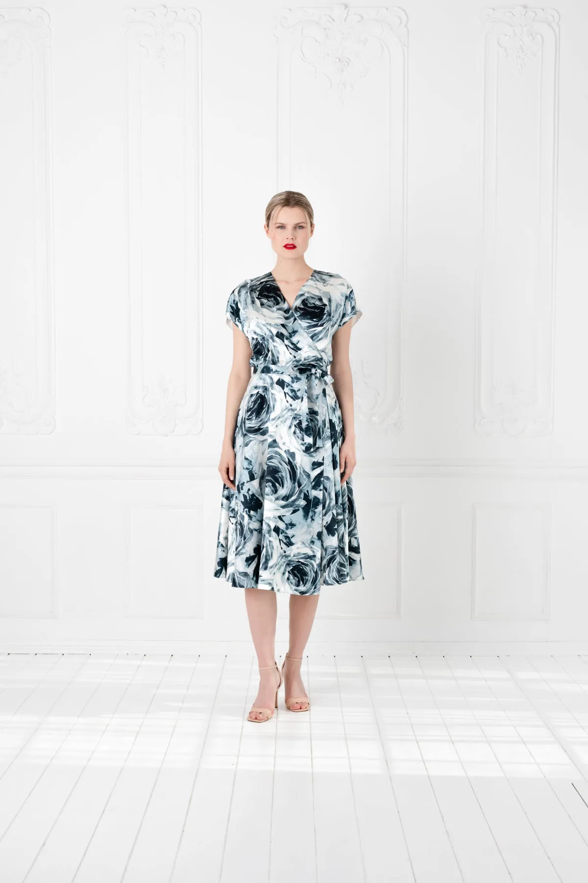 ORTHILIA ROSE WRAP DRESS