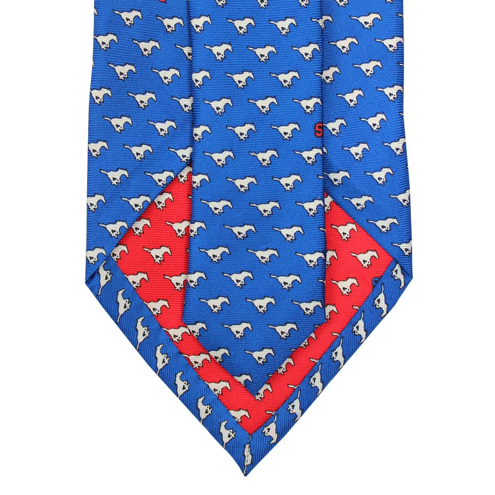 SMU Blue Mustangs Tie