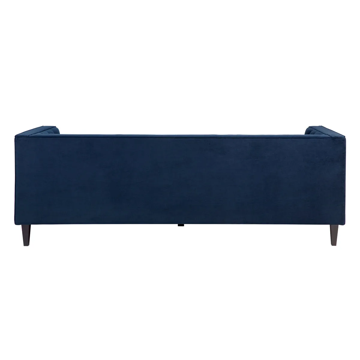 Tuxedo 3 Seater Tufted Sofa - Navy Velvet