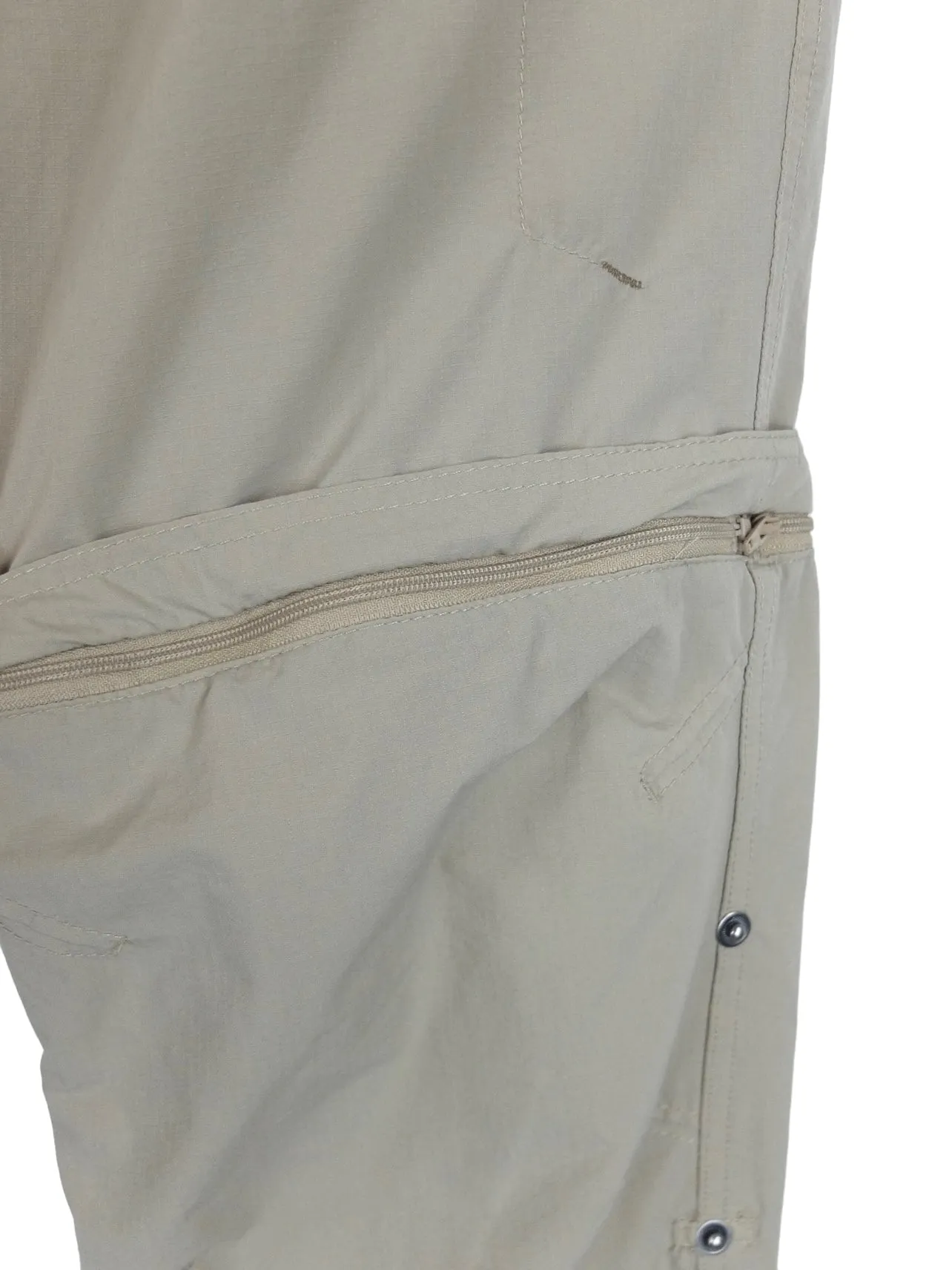 Vintage 2000s Men's Utilitarian Tan Khaki Cargo Pants & Shorts with Removable Zip Off Legs | 40 Inch Waist