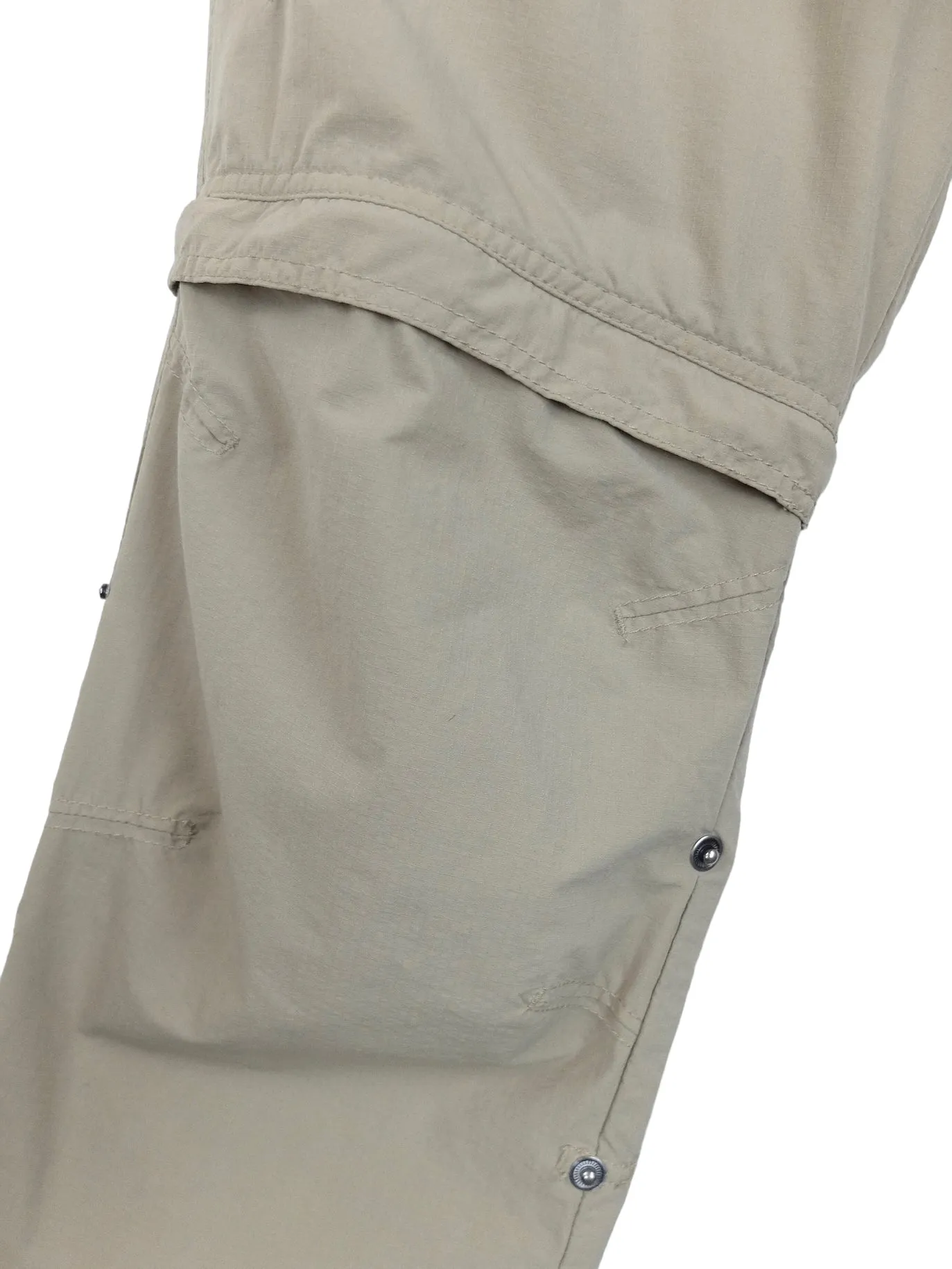 Vintage 2000s Men's Utilitarian Tan Khaki Cargo Pants & Shorts with Removable Zip Off Legs | 40 Inch Waist