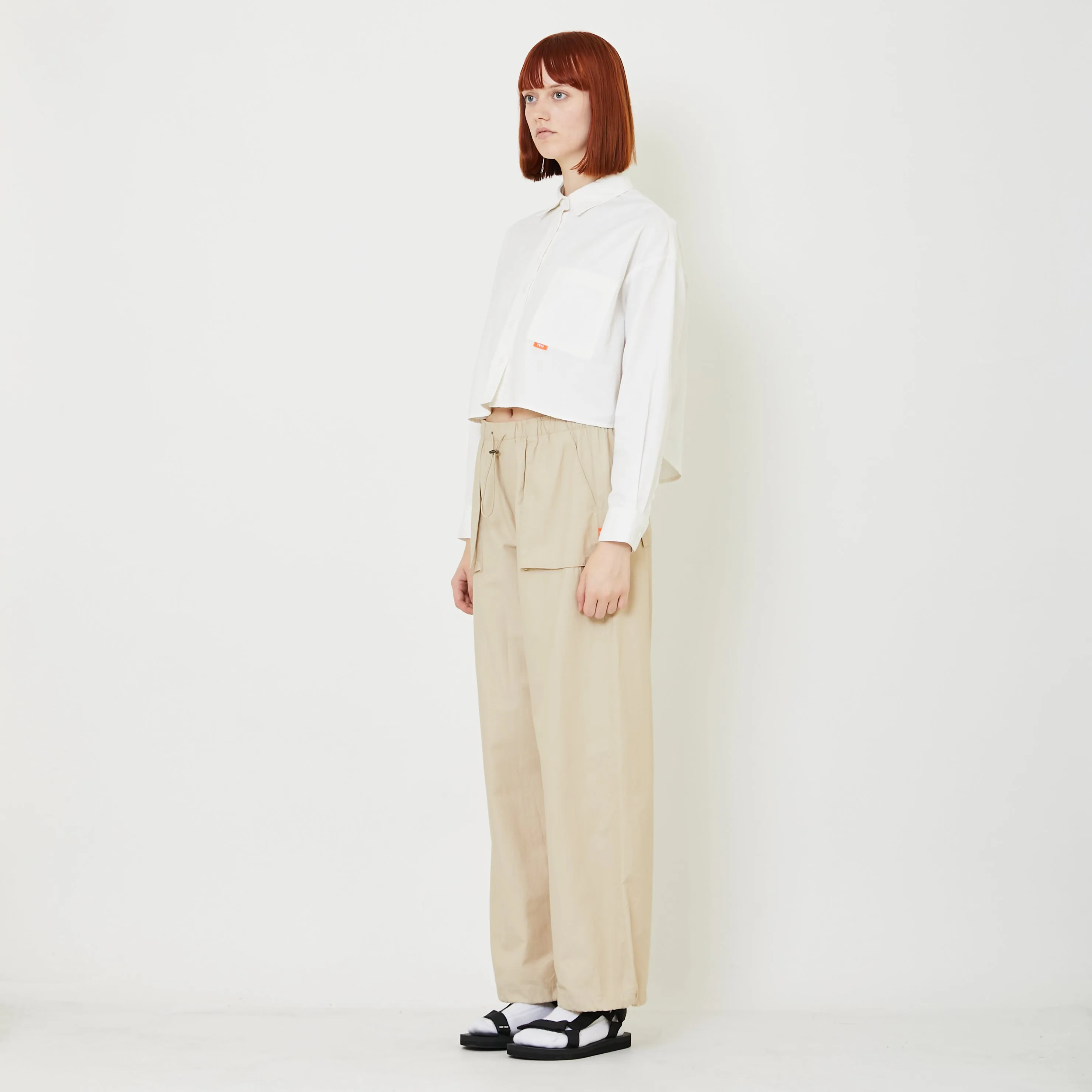 Women Cargo Pants - Light Khaki - SW2408120A